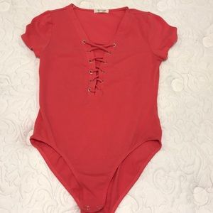 Coral bodysuit